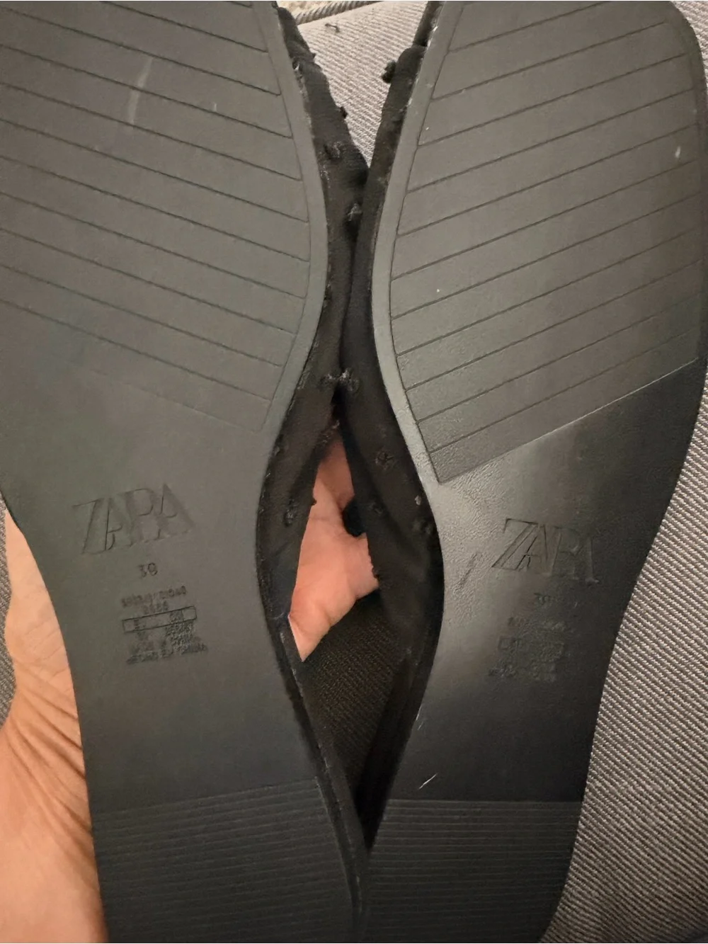 Zara Black Knot-Detail Slide Sandals size 39 never worn - Picture 2 of 4